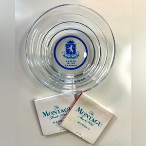 Vintage The Montagu Beach Hotel - Nassau Bahamas Ashtray and Matchbooks (2) Set